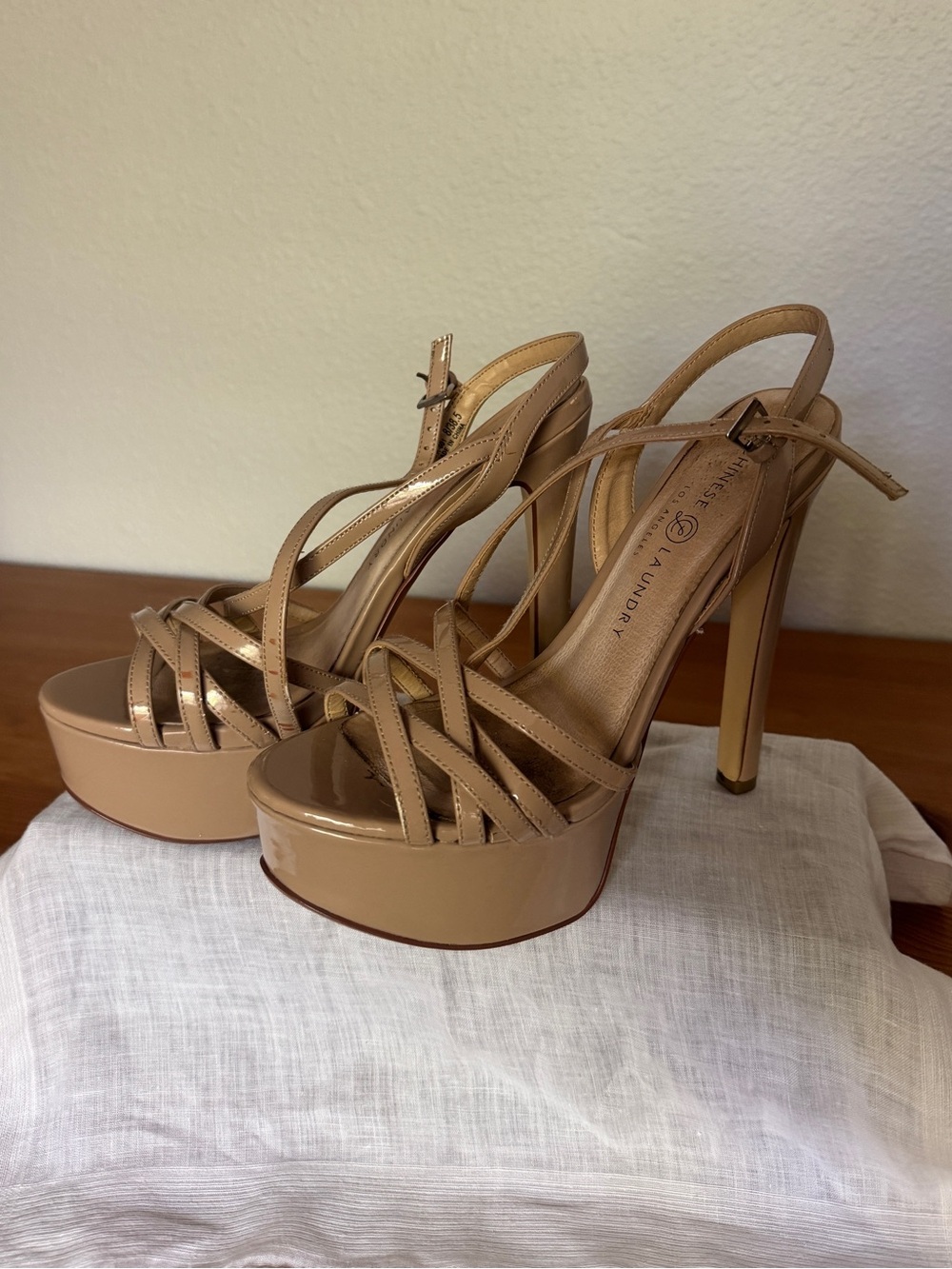 Nude Chinese Laundry Teaser Heels